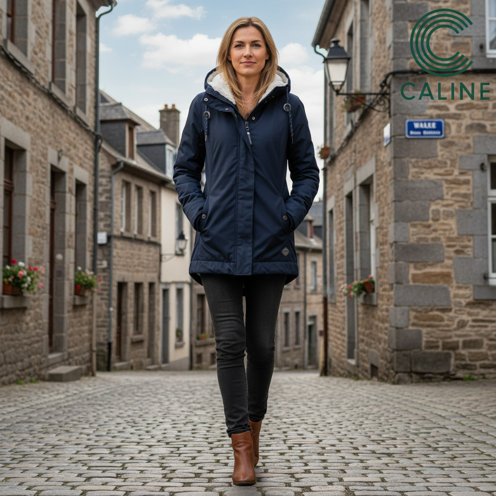 Céleste – Veste d’hiver imperméable avec capuche