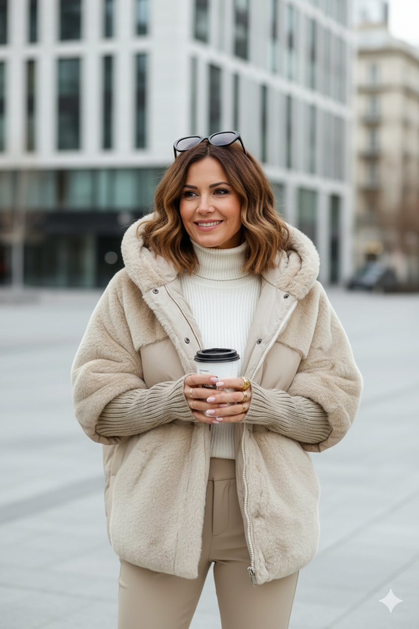 Lina | Gilet-Manteau Élégant et Chaud