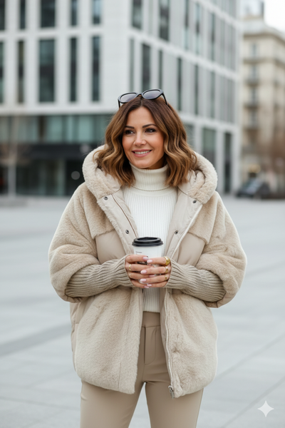 Lina | Gilet-Manteau Élégant et Chaud