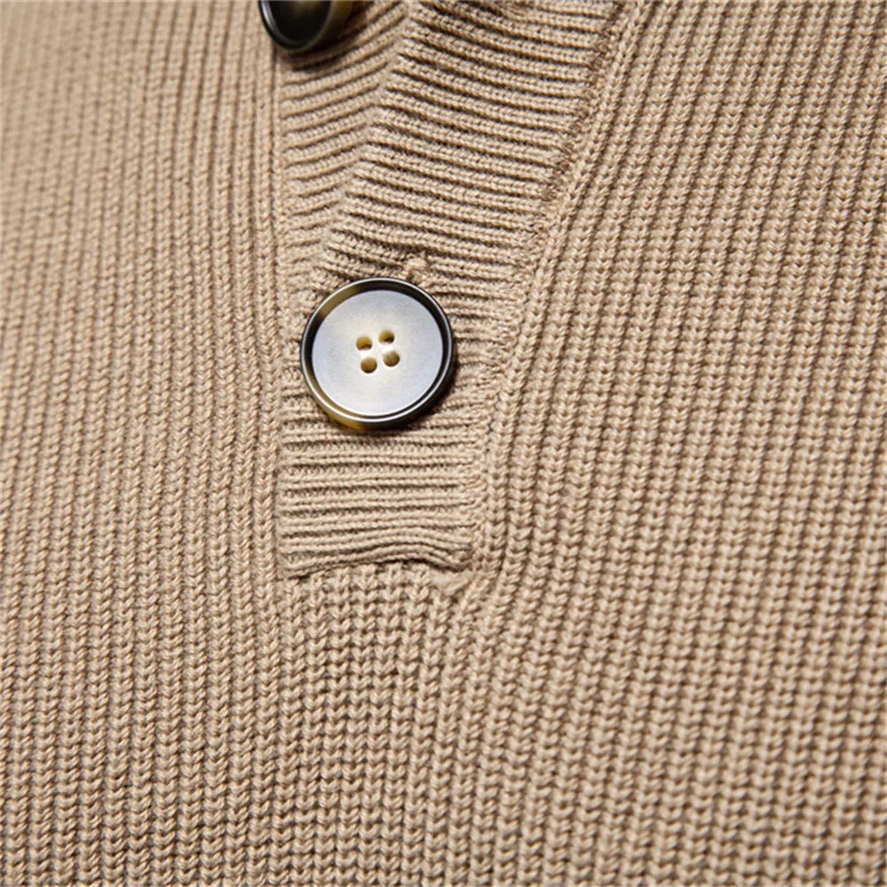 Sébastien | Pull Homme avec Motif Boutonné
